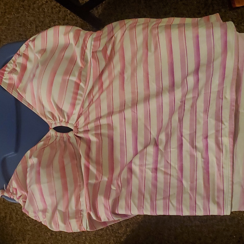 Pink swim top